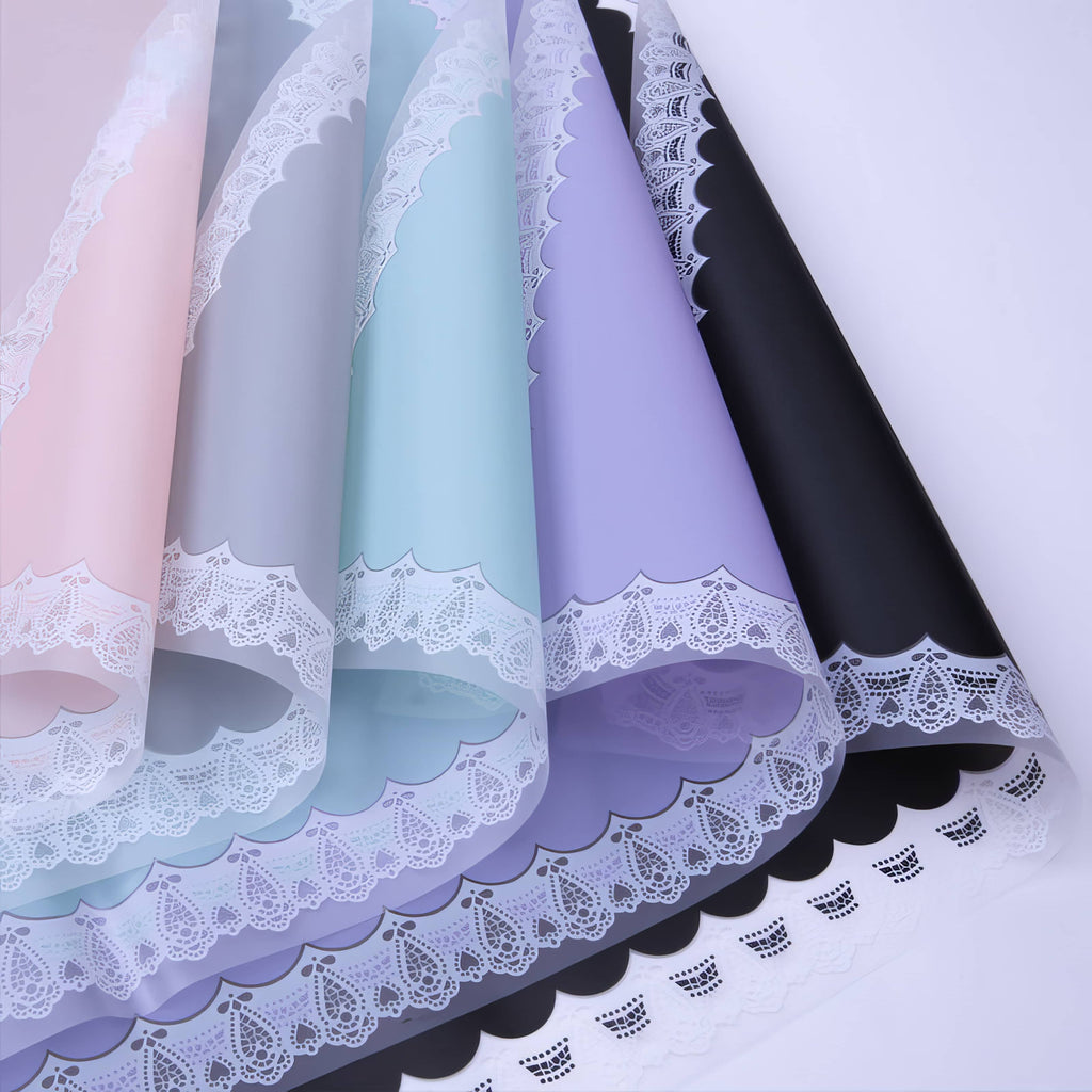Lace Border Bouquet Wrapping Sheets
