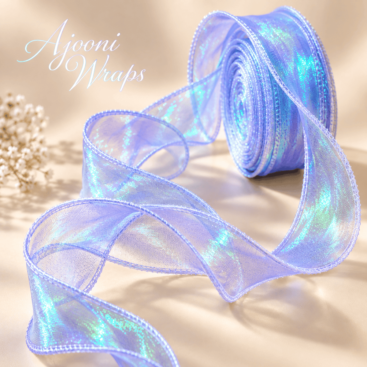 Premium Shimmer Sheer Organza Ribbon| 2 Inch | | 10 Yards |✨