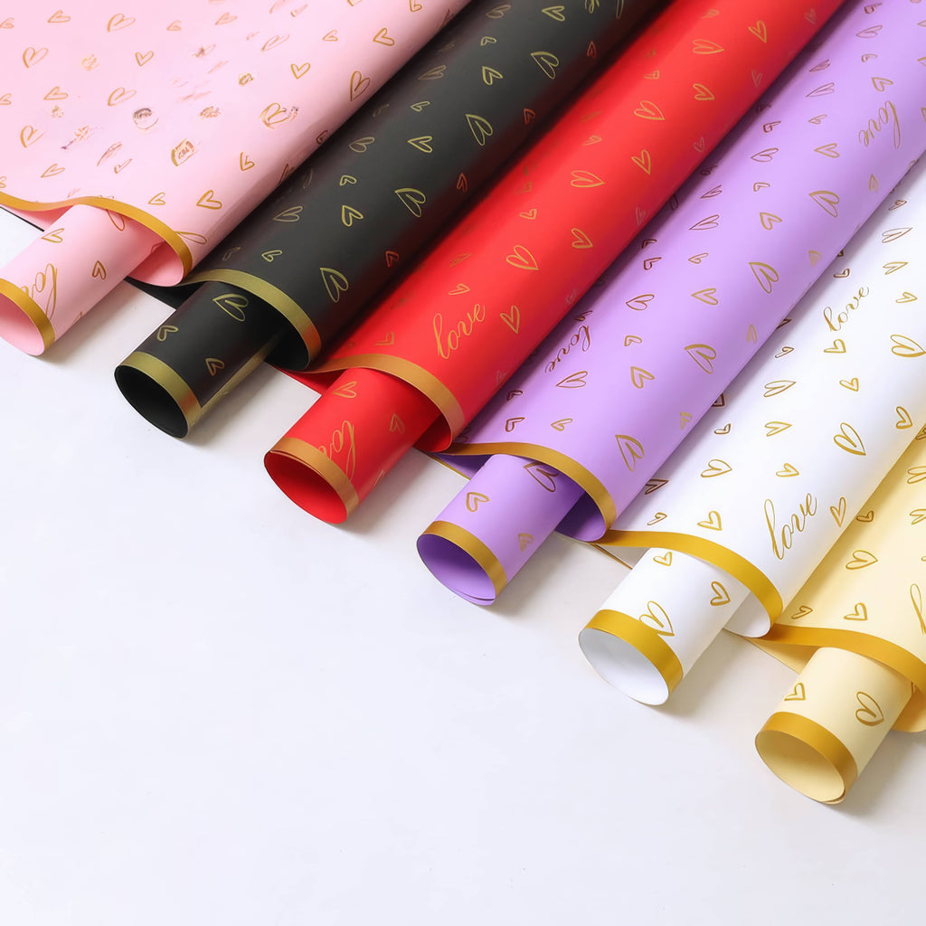 Gold Heartline Bouquet Wrap