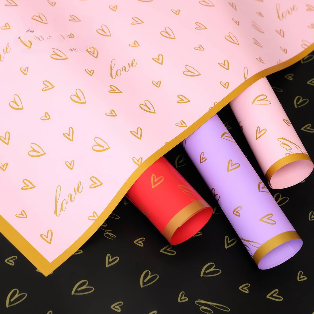 Gold Heartline Bouquet Wrap