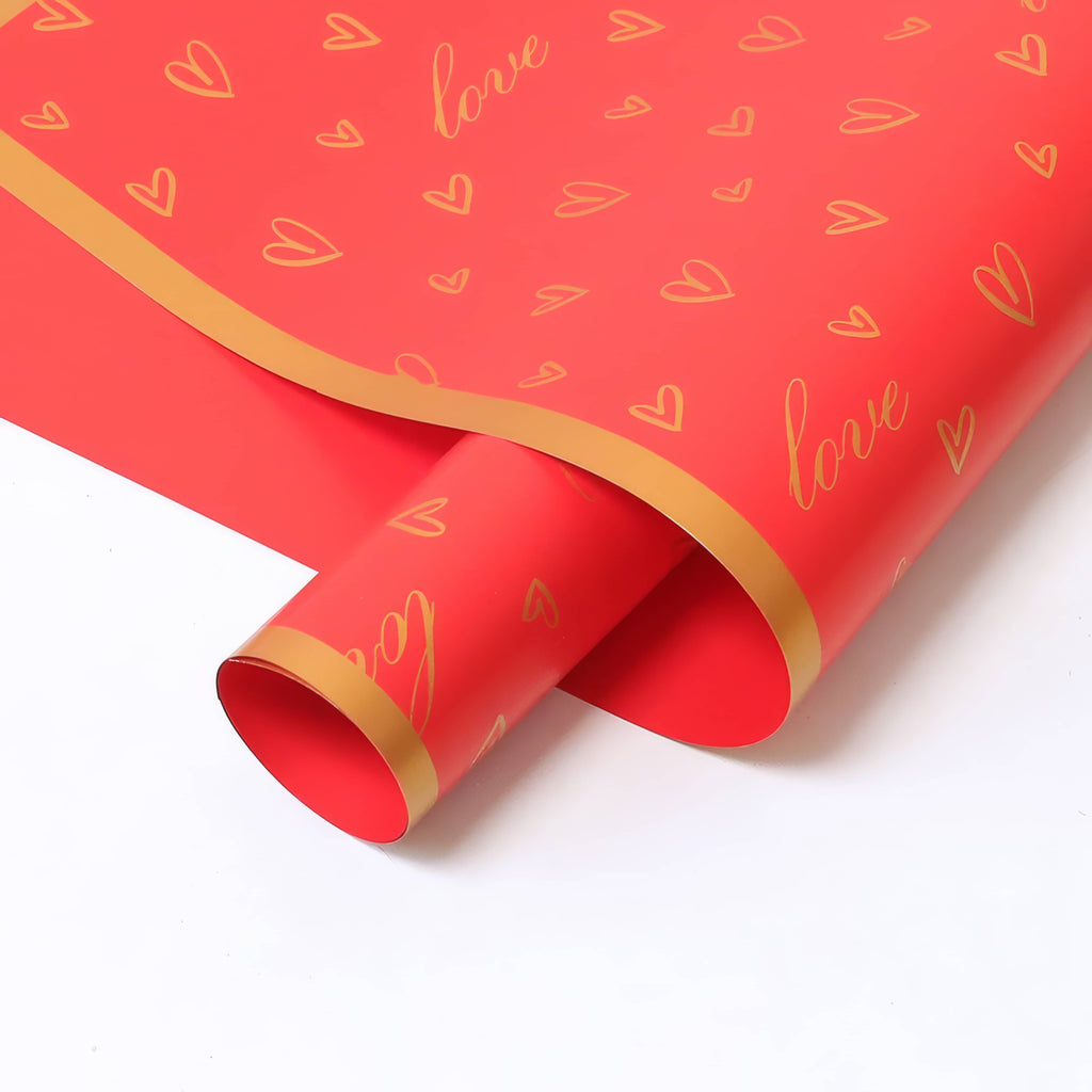 Gold Heartline Bouquet Wrap