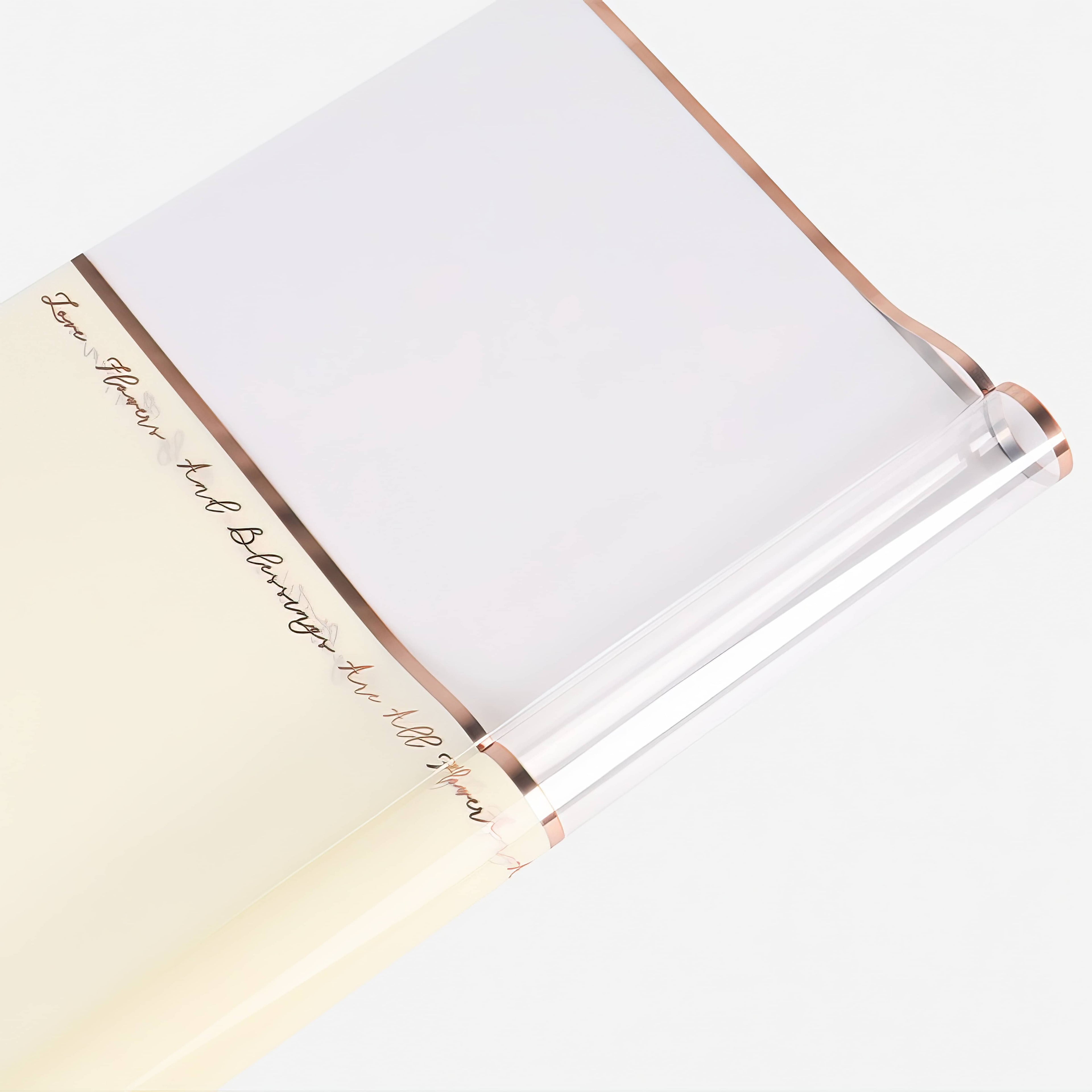 Love & Blessings Transparent Bouquet Wrap