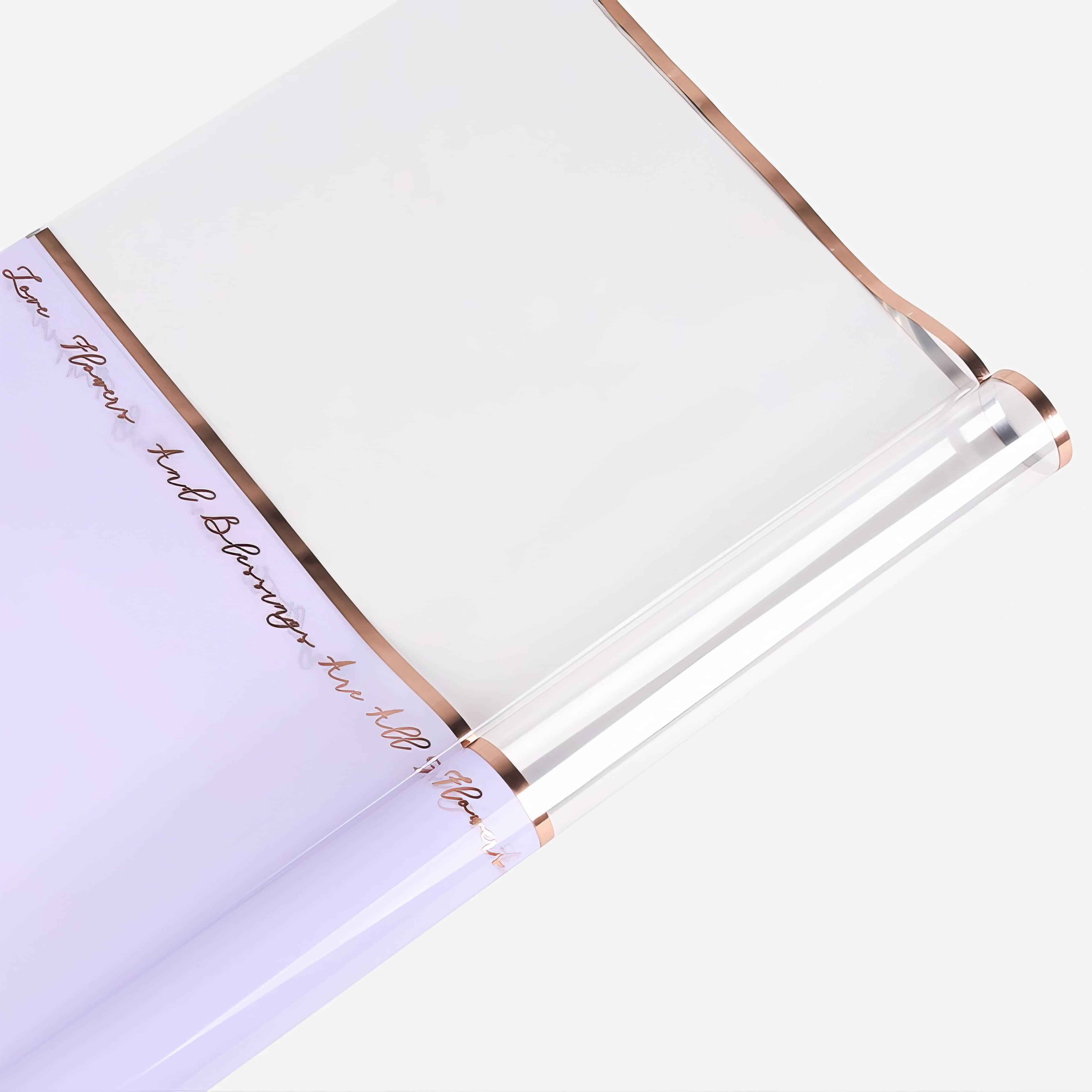 Love & Blessings Transparent Bouquet Wrap