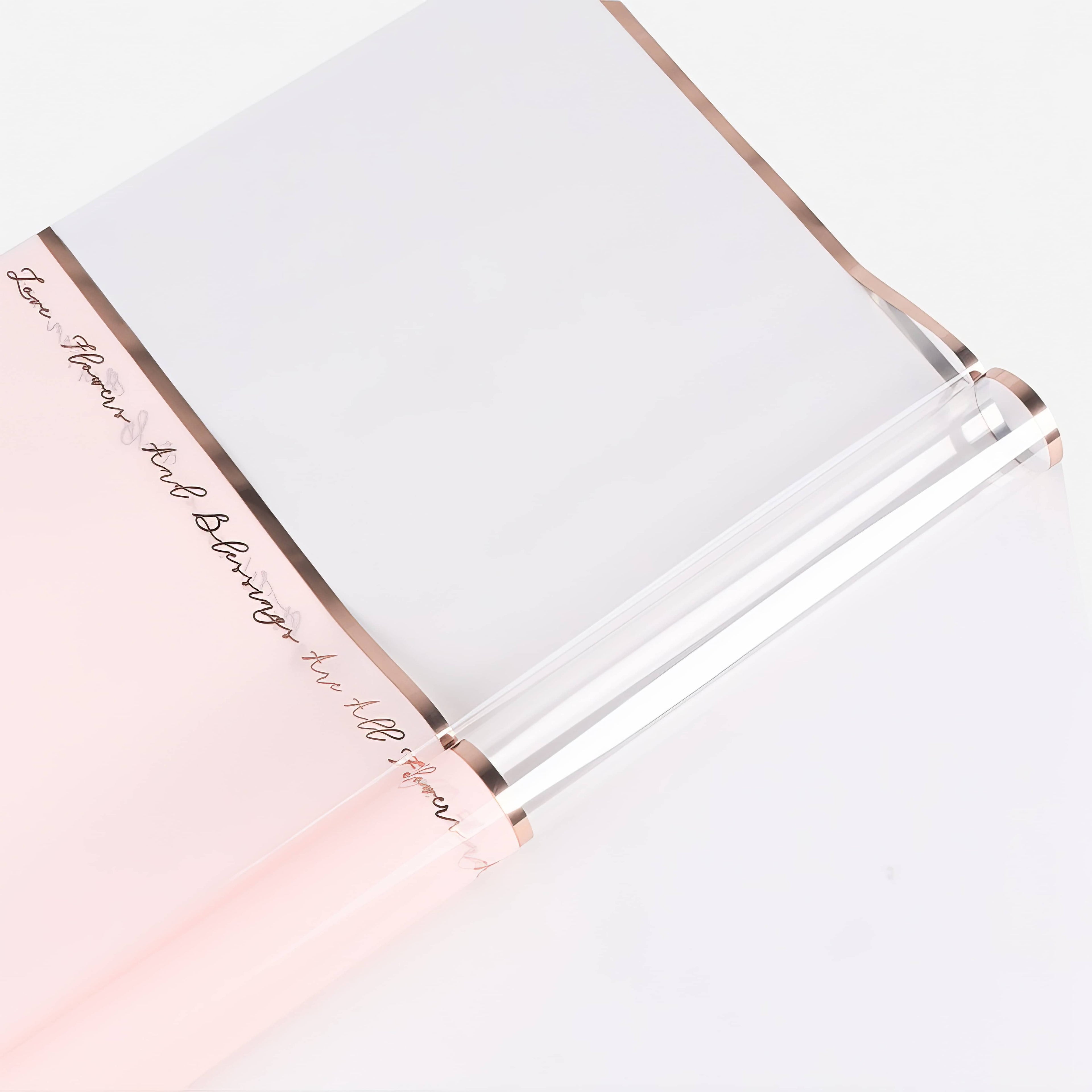 Love & Blessings Transparent Bouquet Wrap