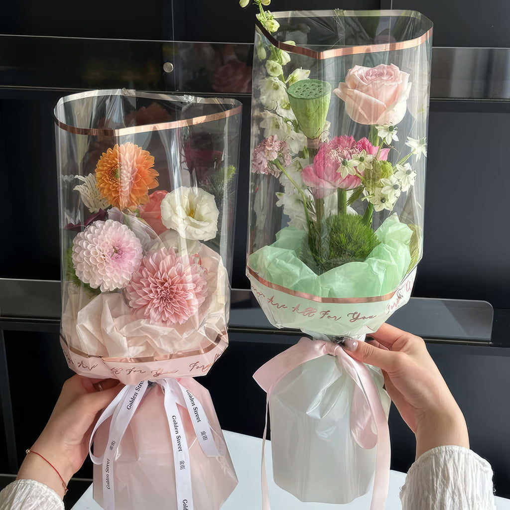 Love & Blessings Transparent Bouquet Wrap