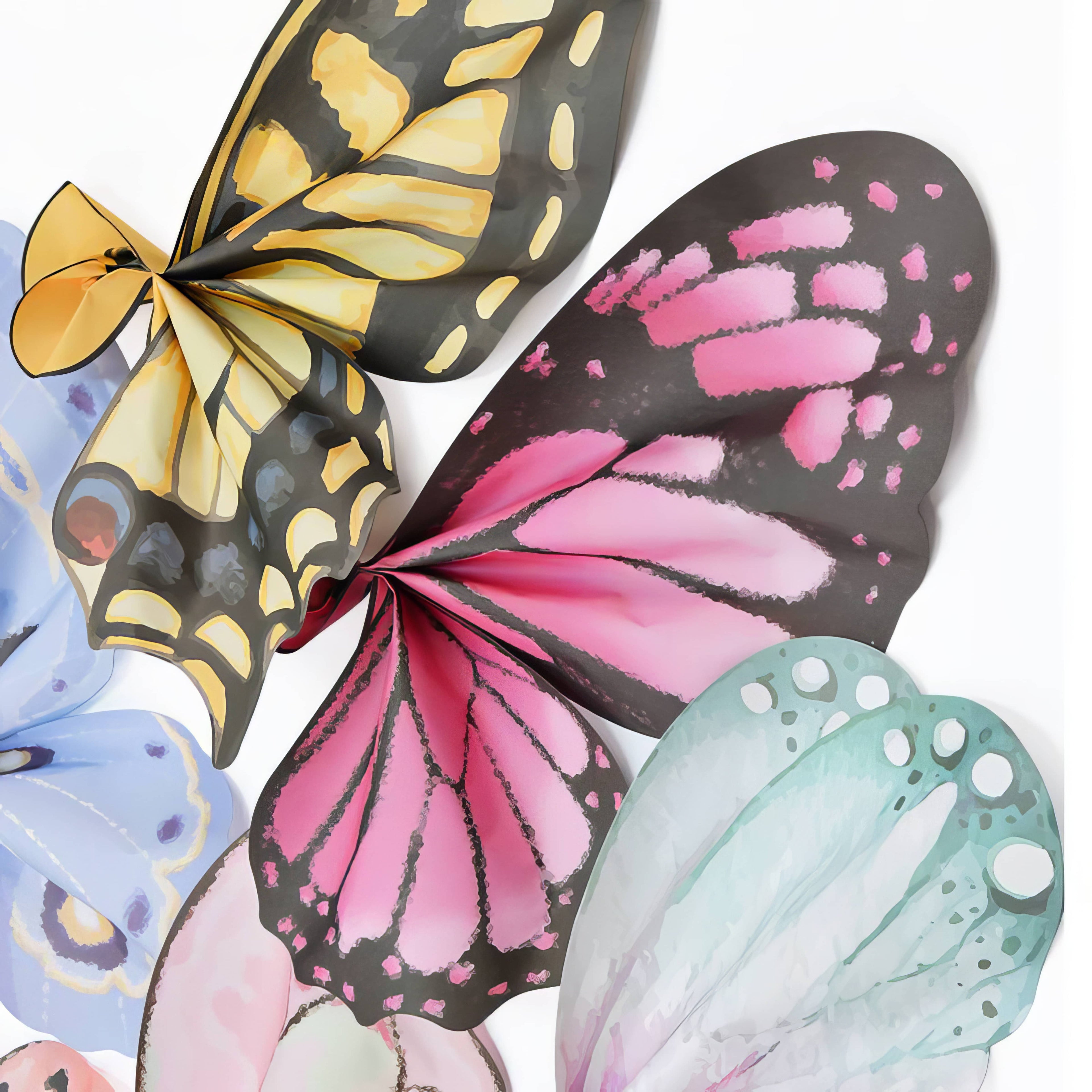 Butterfly Wing Floral Bouquet Wrap