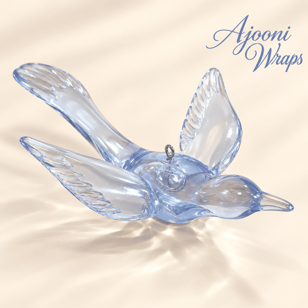 Translucent Plastic Bird Decoration