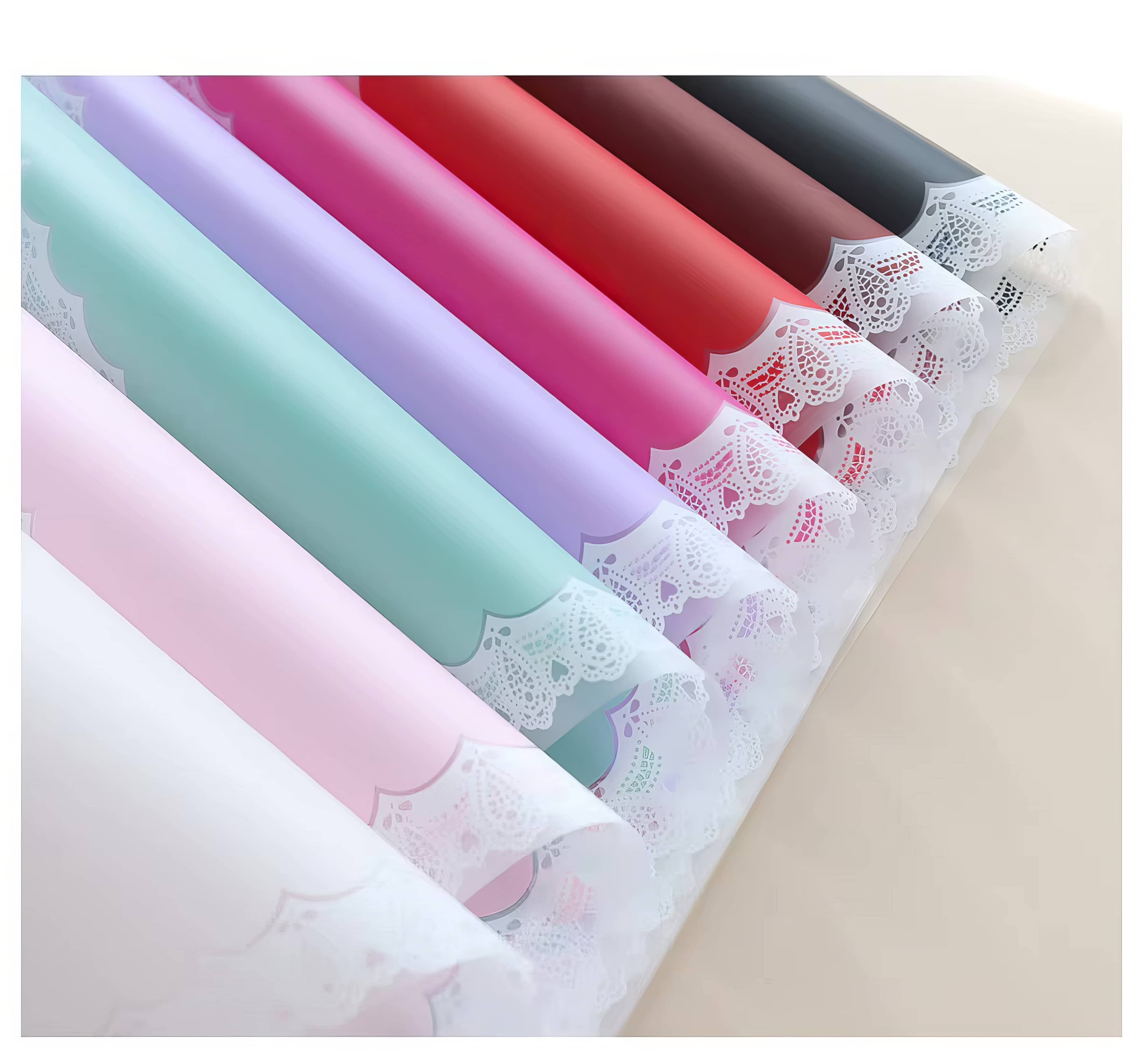 Lace Border Bouquet Wrapping Sheets