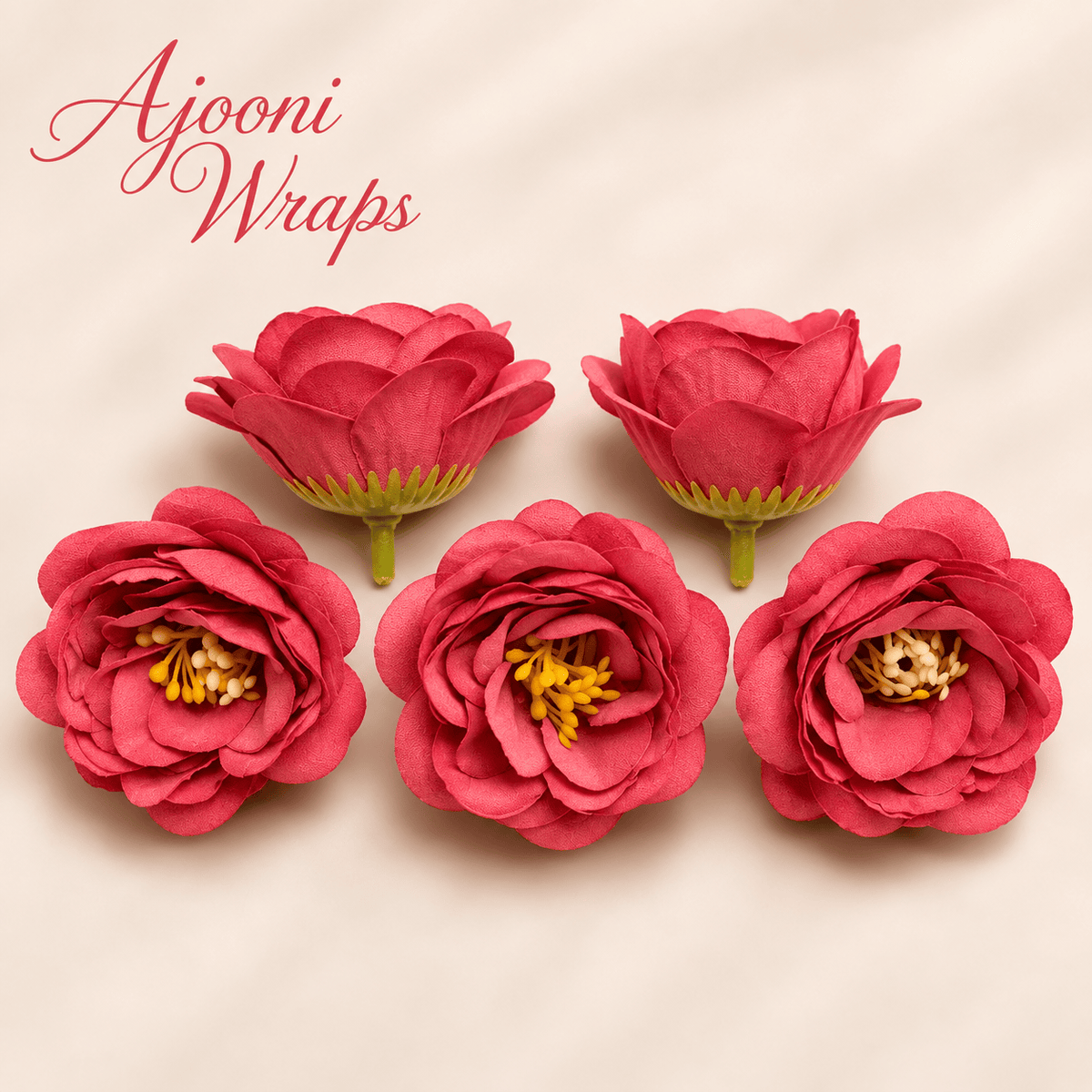 Premium Camellia Floral Head