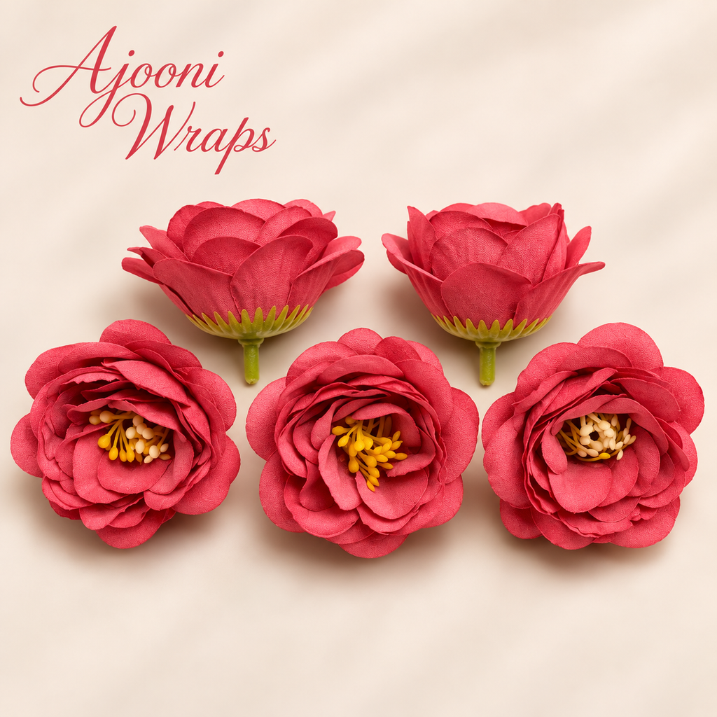 Premium Camellia Floral Head