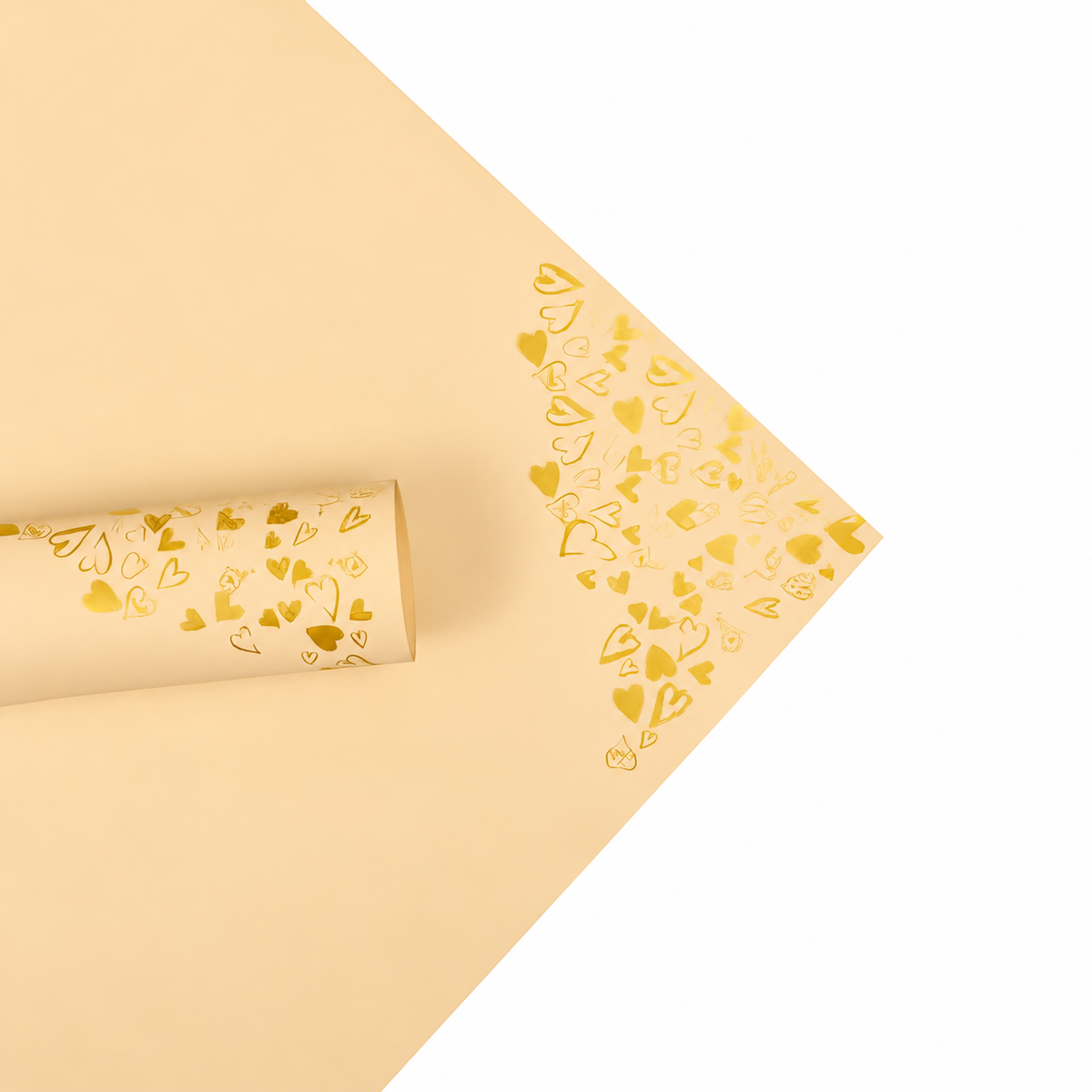 ✨ Luxury Hand-Drawn Heart Bouquet Wrap ✨