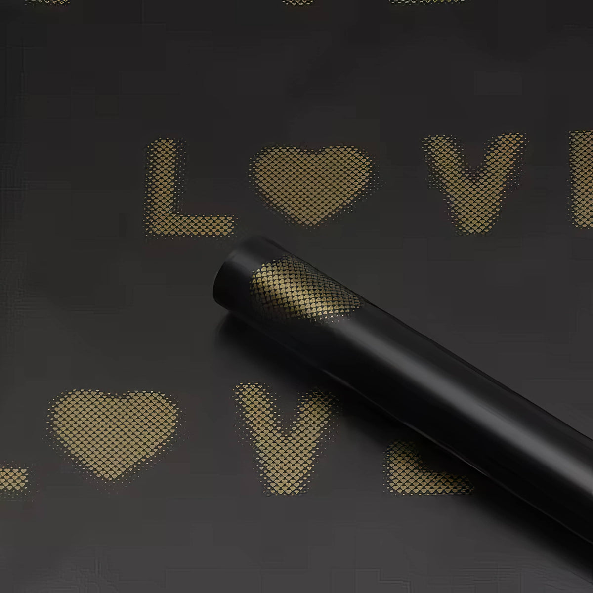 ✨ Premium Golden Love Heart Bouquet Wrapping Sheets💖 ✨