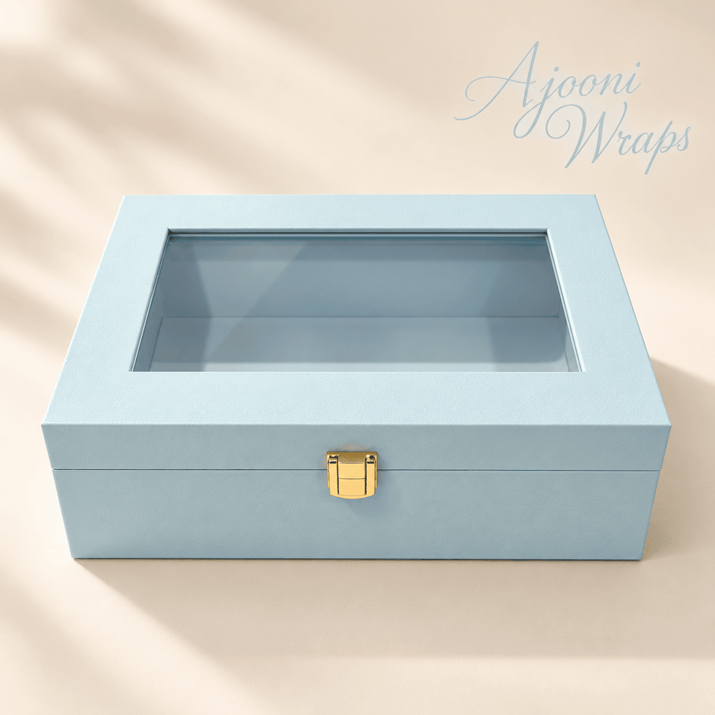 Luxury Leatherette Acrylic Window Box