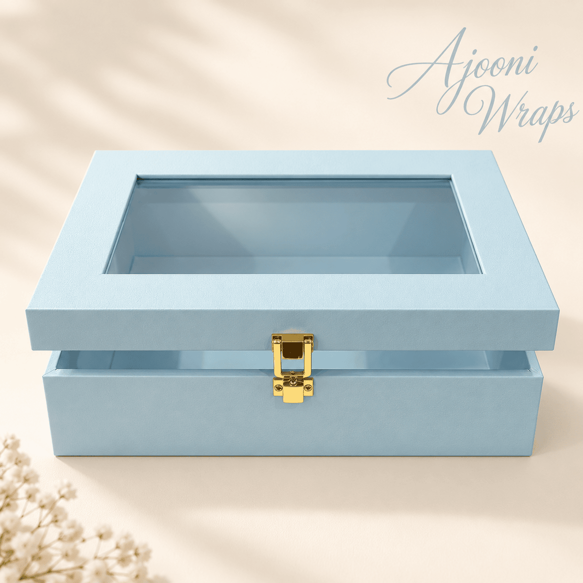Luxury Leatherette Acrylic Window Box