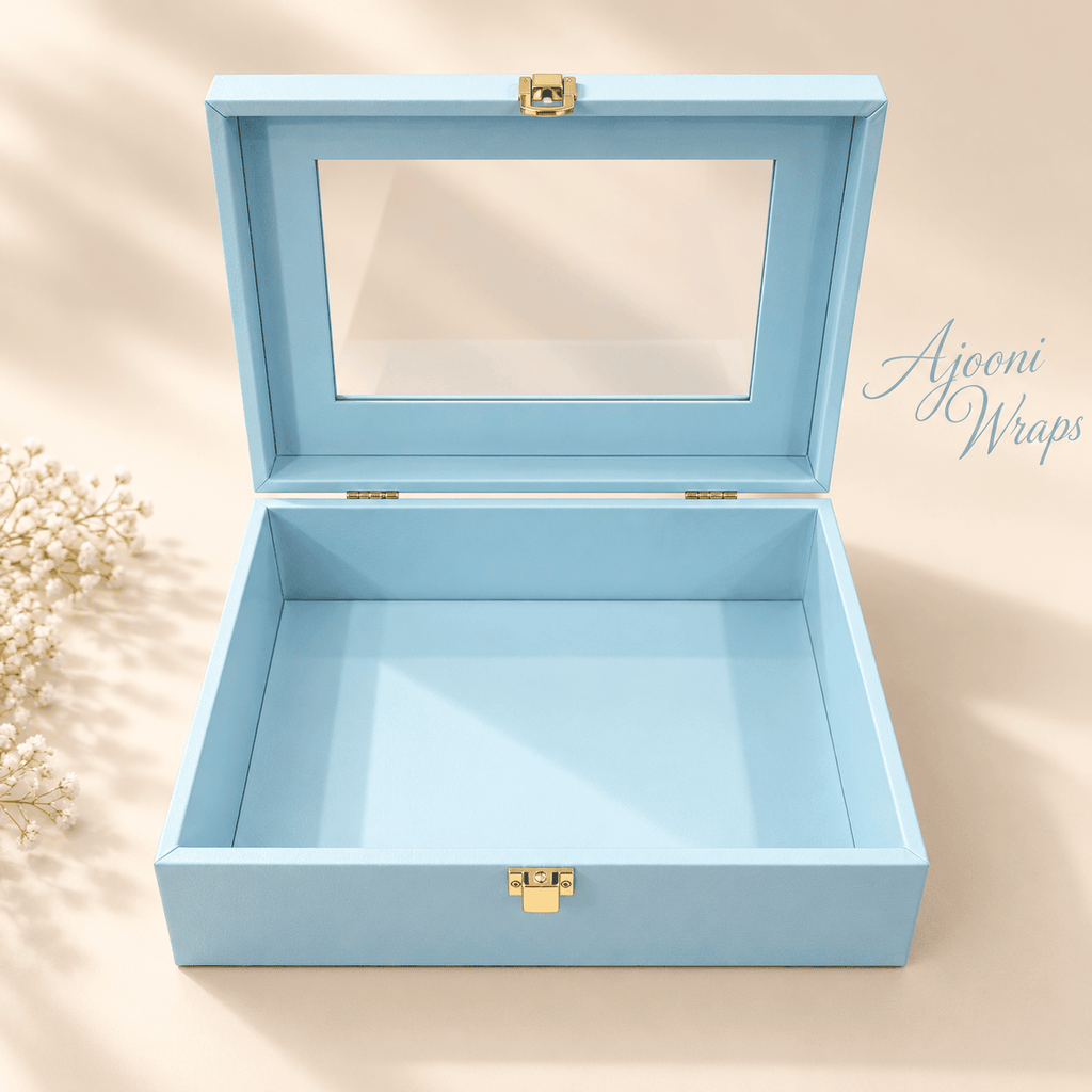 Luxury Leatherette Acrylic Window Box