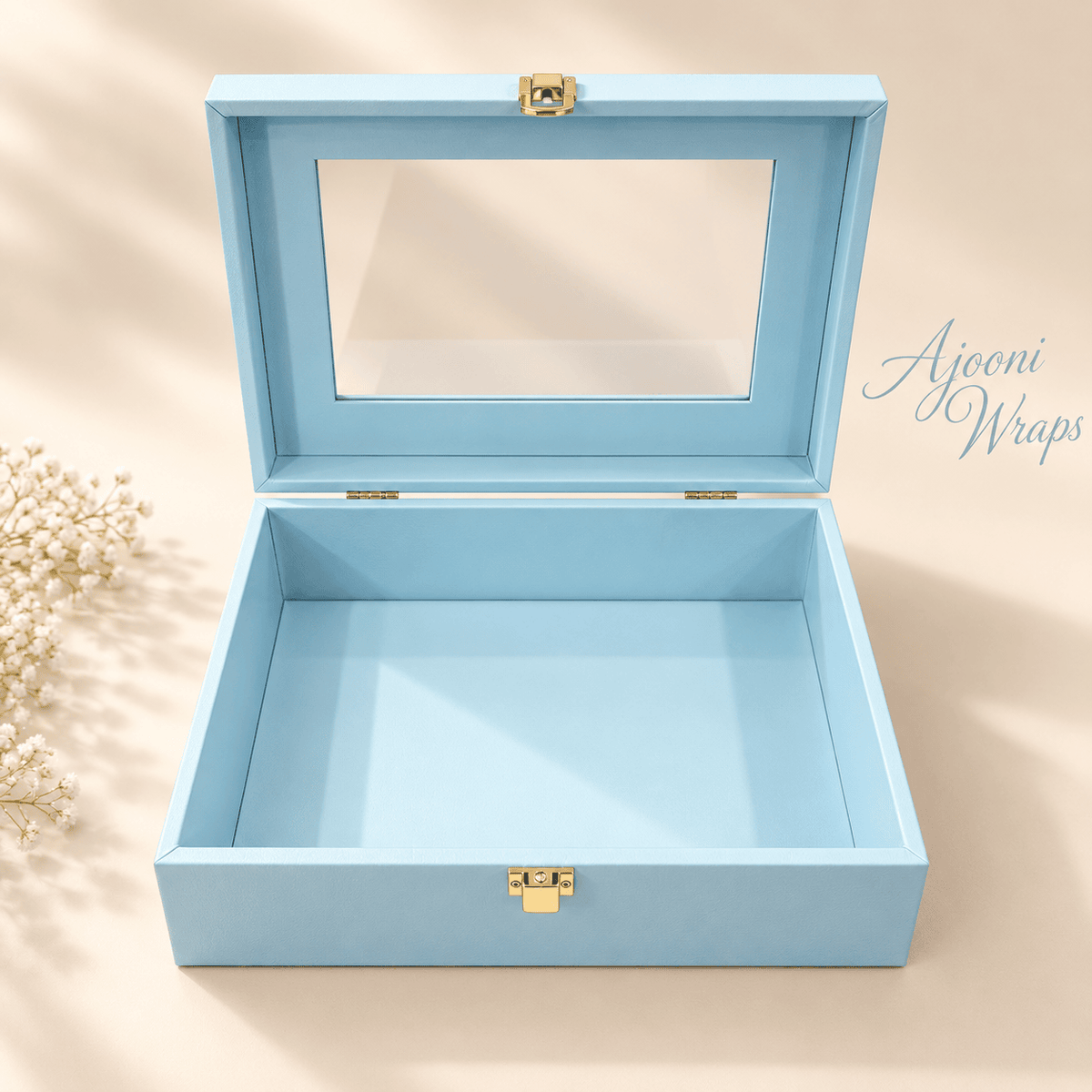 Luxury Leatherette Acrylic Window Box