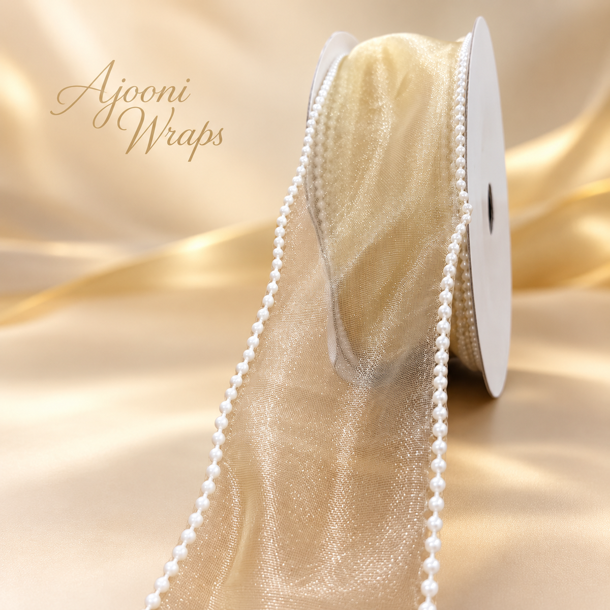 Pearl Edge Organza Ribbon | 2 Inch Width |10 Yards
