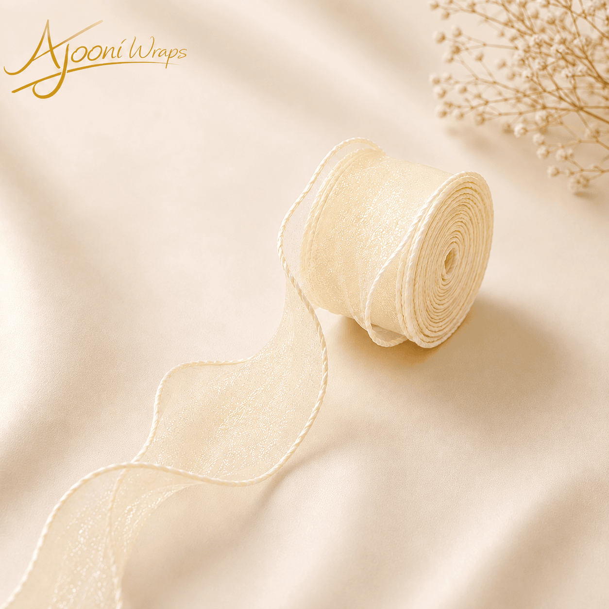 Premium Sheer Organza Ribbon – 1.5 Inch x 10 Yards