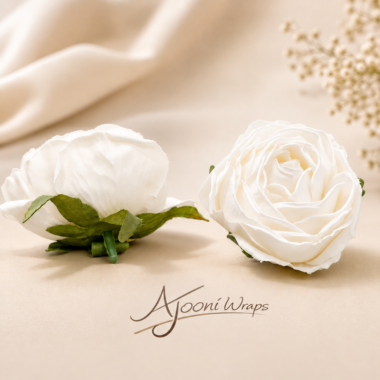 Luxury Fabric Rose Head