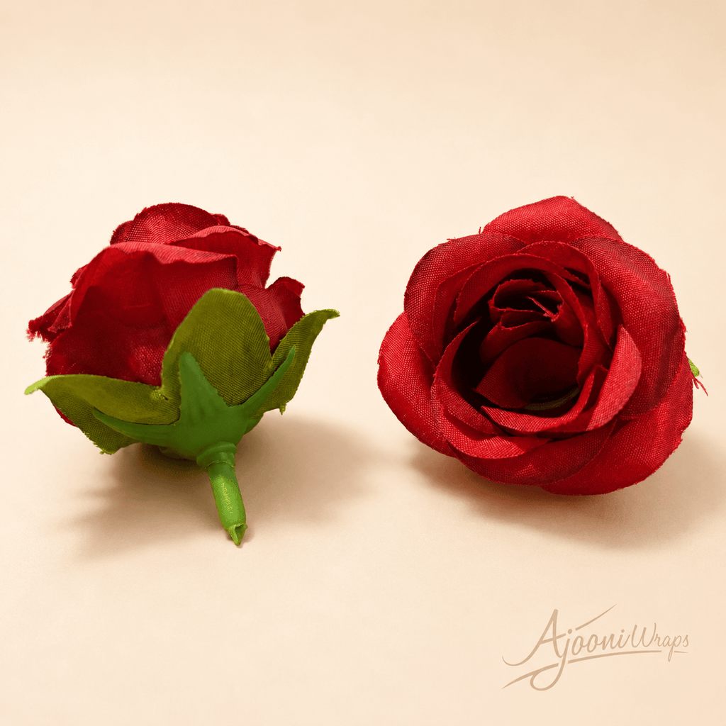 Classic Fabric Rose Head