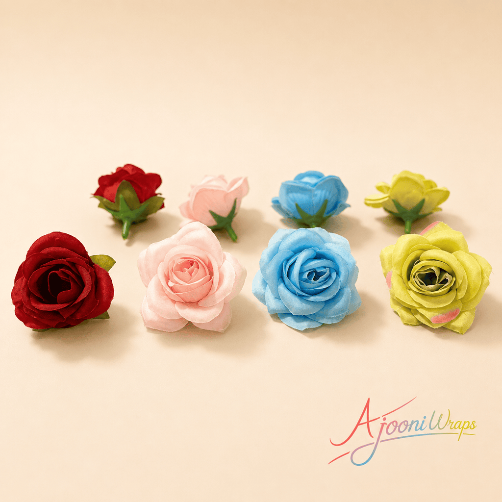 Classic Fabric Rose Head