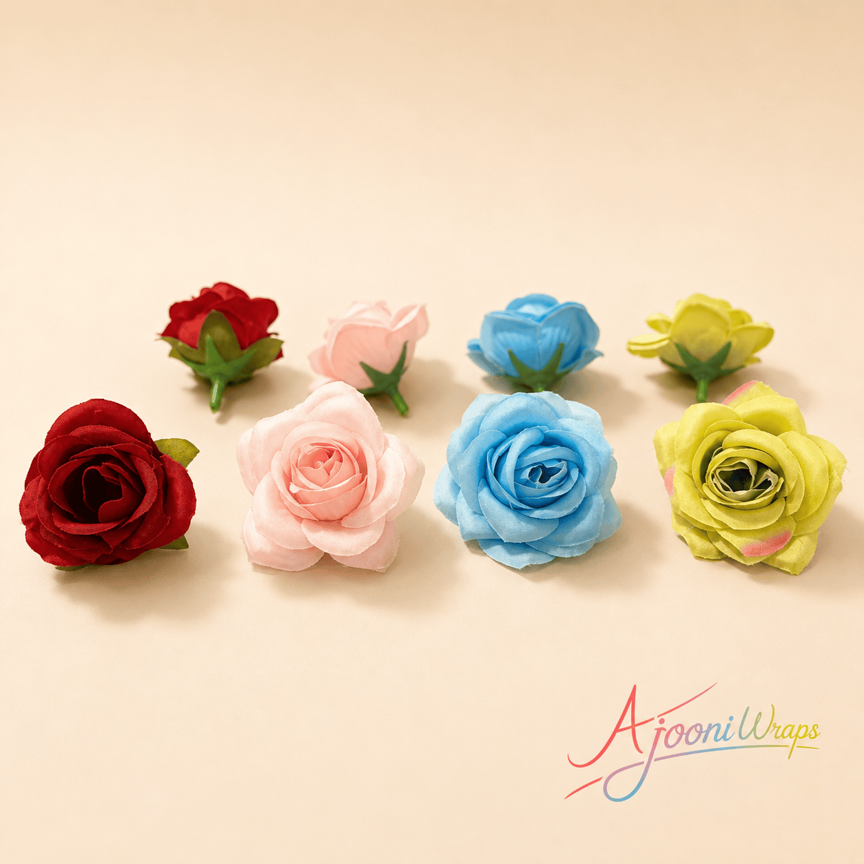 Classic Fabric Rose Head