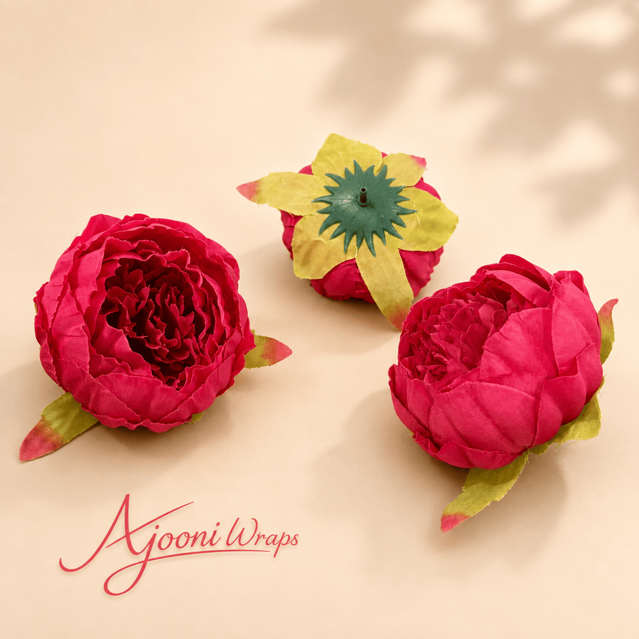 Royal Crimson Peony Flower Bouquet &amp; Gift Wrap ⭐