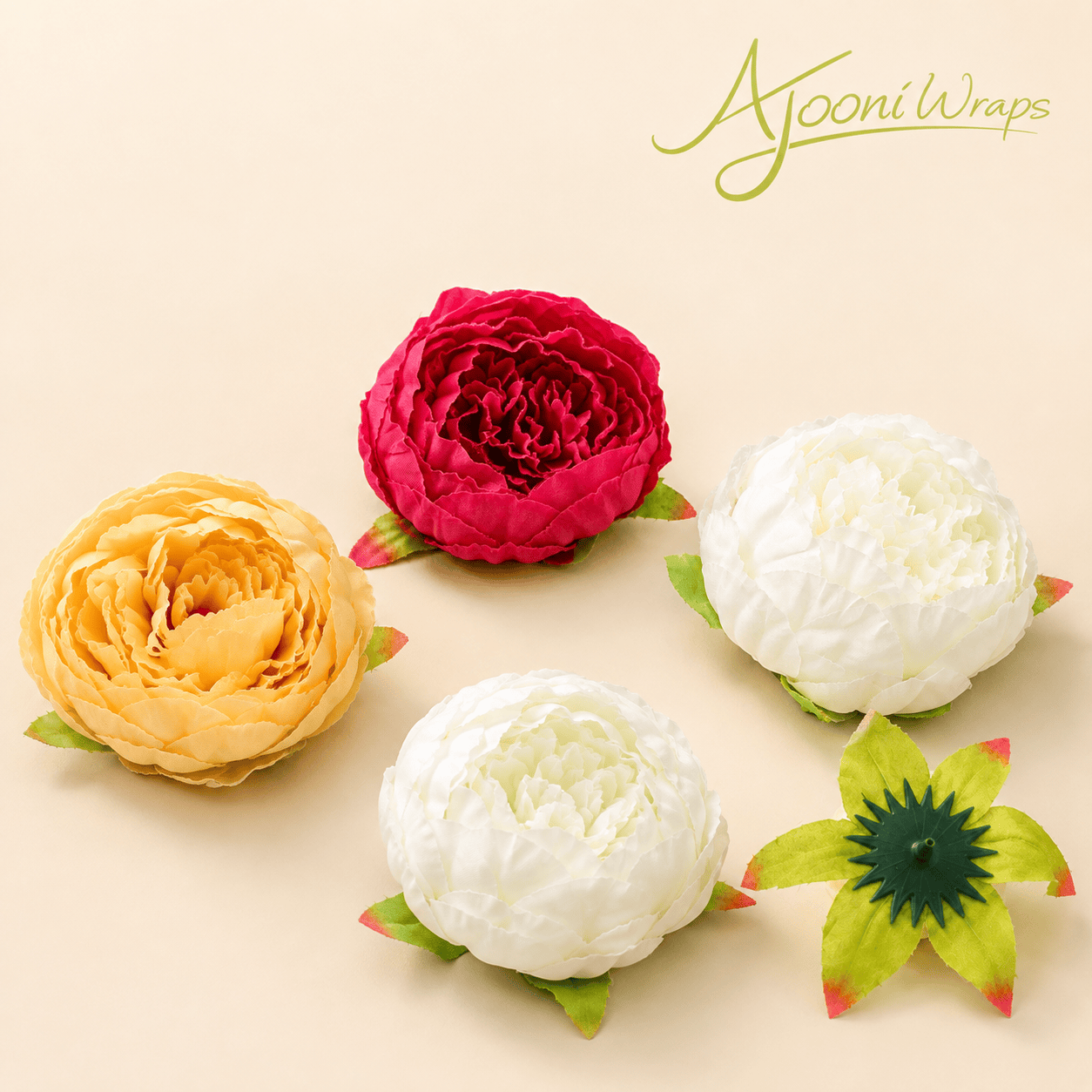 Royal Crimson Peony Flower Bouquet &amp; Gift Wrap ⭐