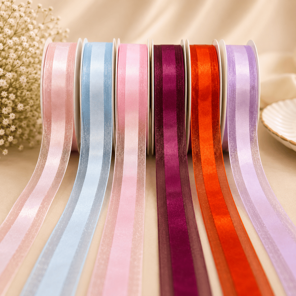 Luxury Organza Satin Ribbon | 1 Inch