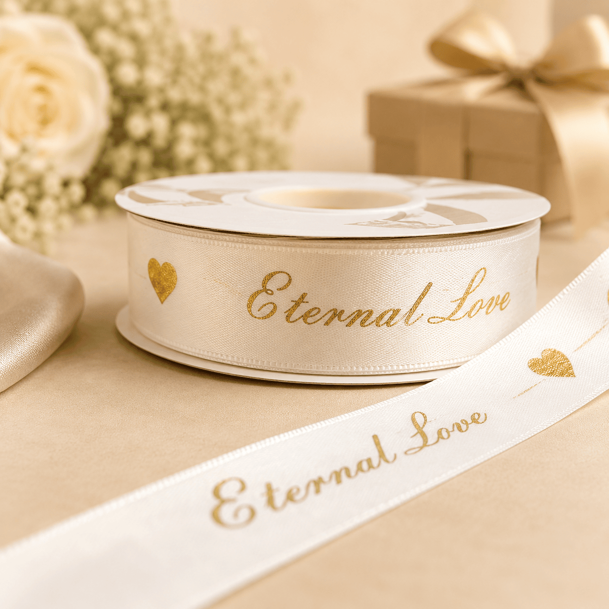 Eternal Love Premium Satin Ribbon | 1 Inch