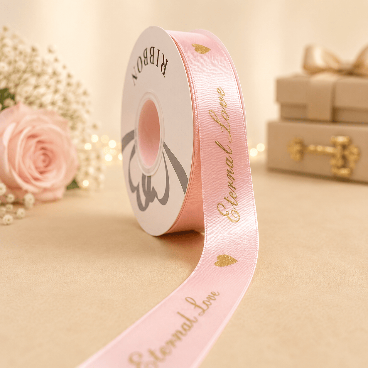 Eternal Love Premium Satin Ribbon | 1 Inch
