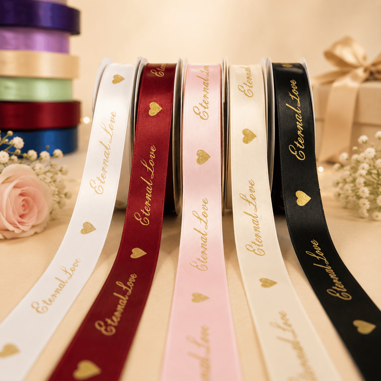Eternal Love Premium Satin Ribbon | 1 Inch