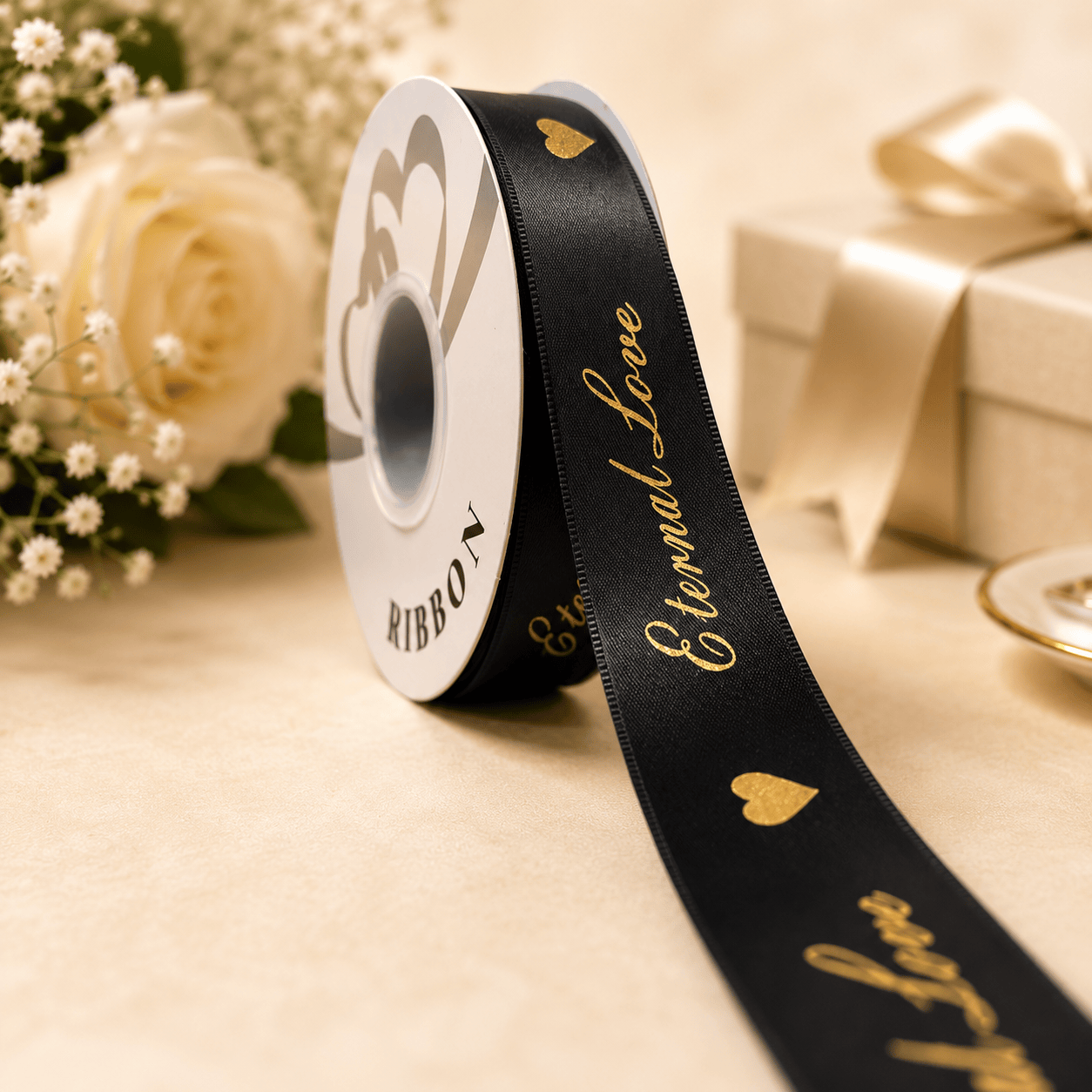 Eternal Love Premium Satin Ribbon | 1 Inch