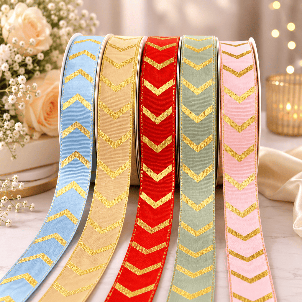 Golden Arrow Grosgrain Ribbon | 1 Inch