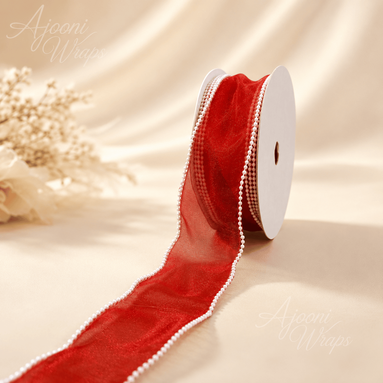 Pearl Edge Organza Ribbon | 2 Inch Width |10 Yards