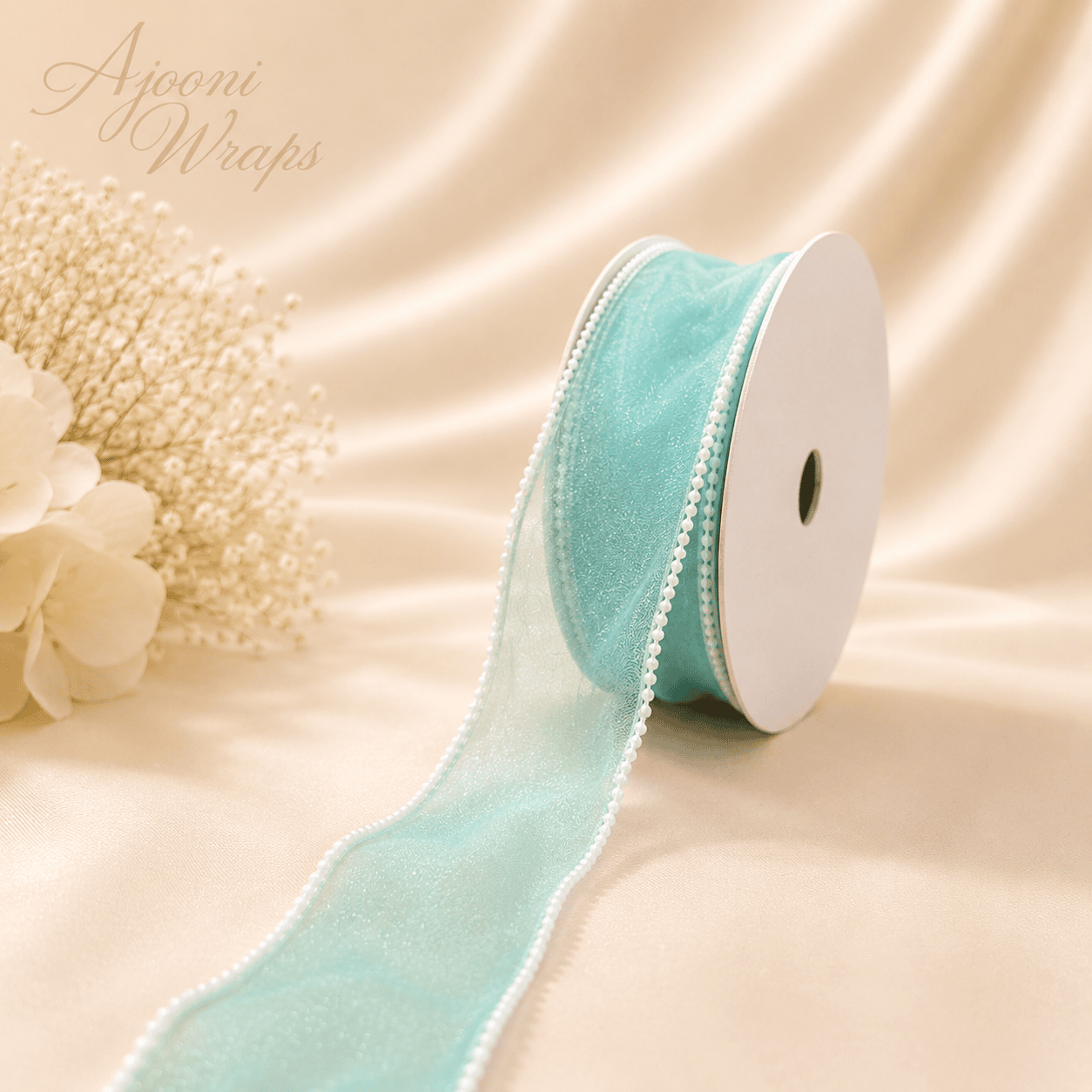 Pearl Edge Organza Ribbon | 2 Inch Width |10 Yards