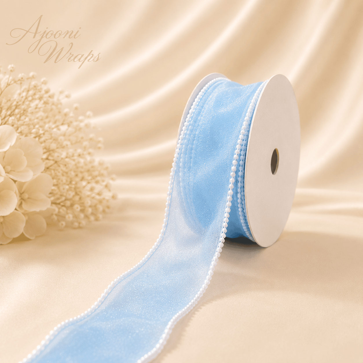 Pearl Edge Organza Ribbon | 2 Inch Width |10 Yards