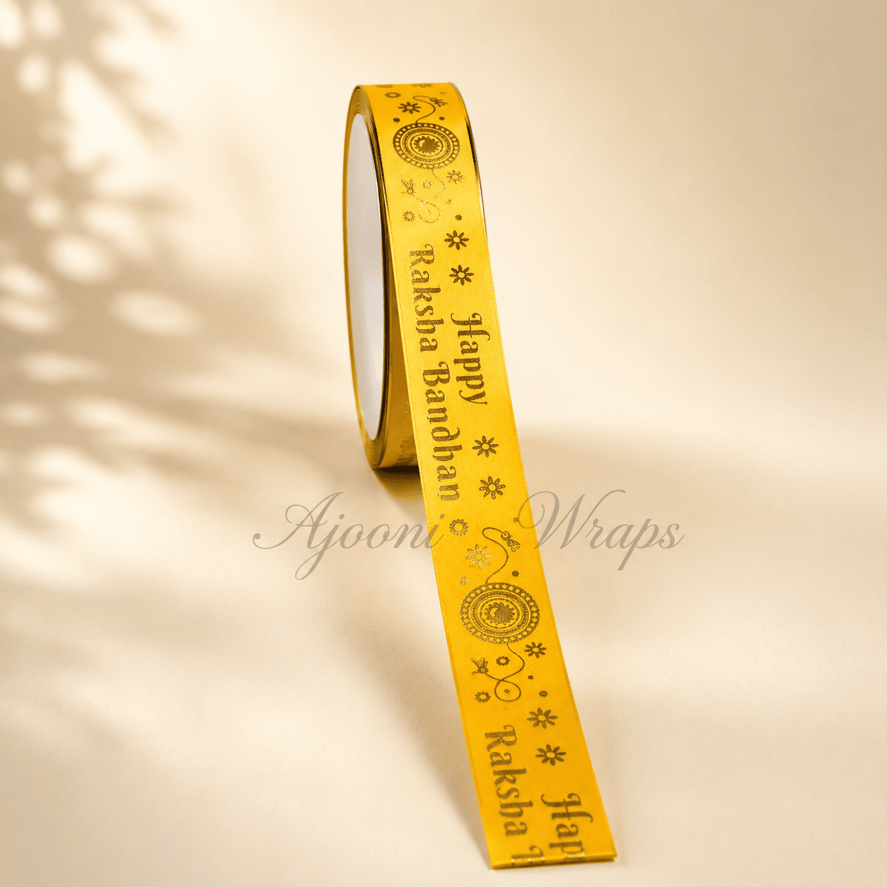Happy Raksha Bandhan(RAKHI) Satin Ribbon