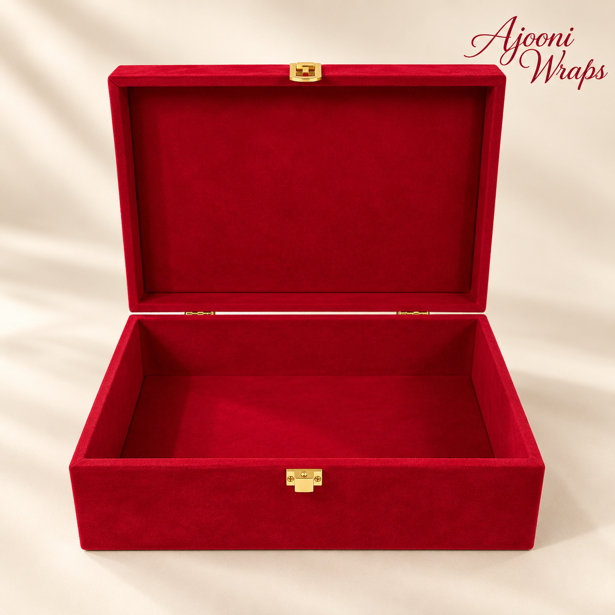 Luxury Velvet Finish Wooden Box