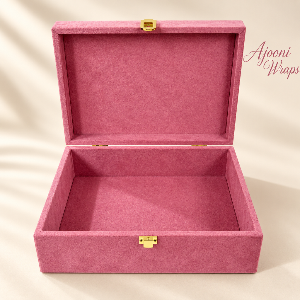 Luxury Velvet Finish Wooden Box
