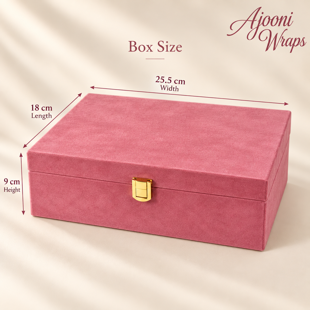 Luxury Velvet Finish Wooden Box