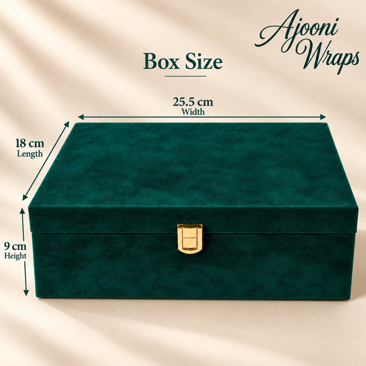 Luxury Velvet Finish Wooden Box