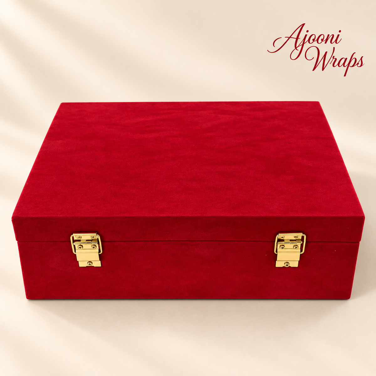 Luxury Velvet Finish Wooden Box