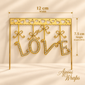 LOVE Diamond Cake Topper Decoration