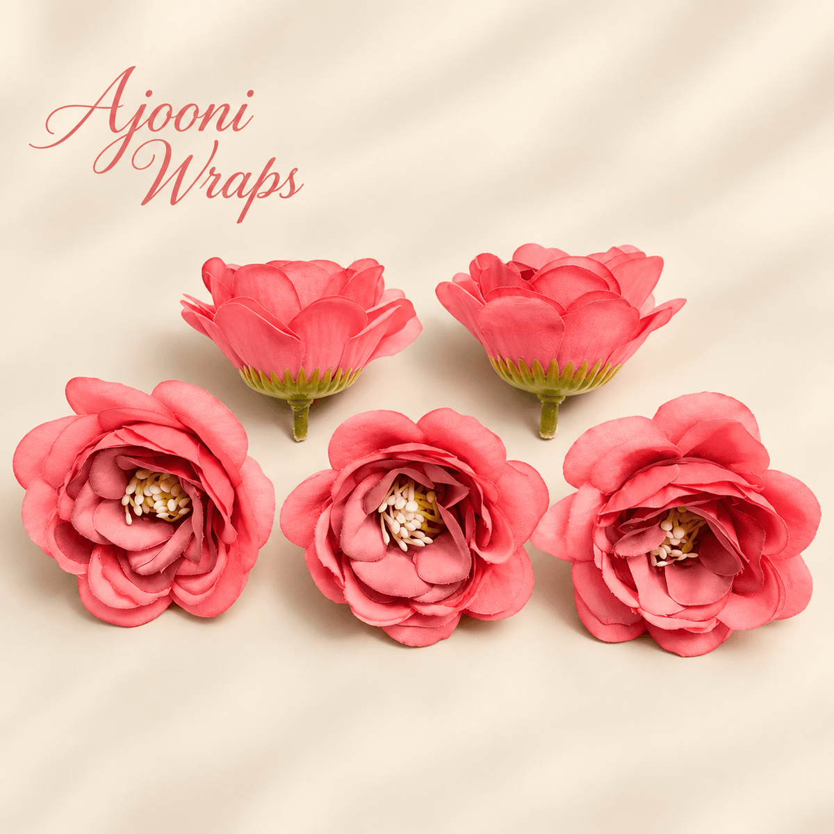 Premium Camellia Floral Head