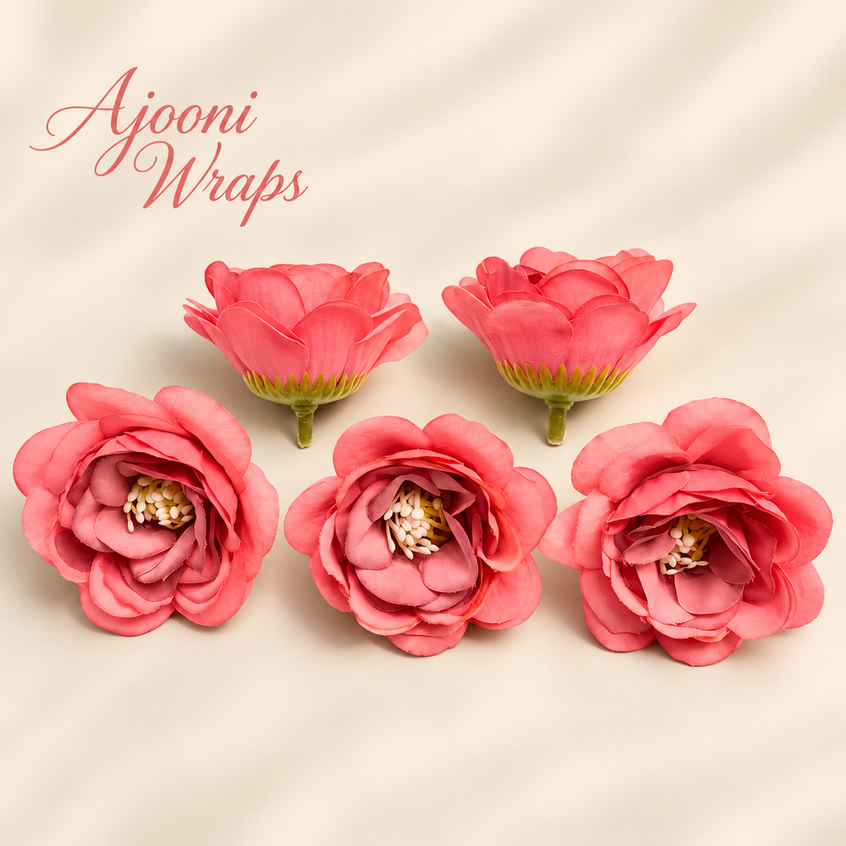 Premium Camellia Floral Head