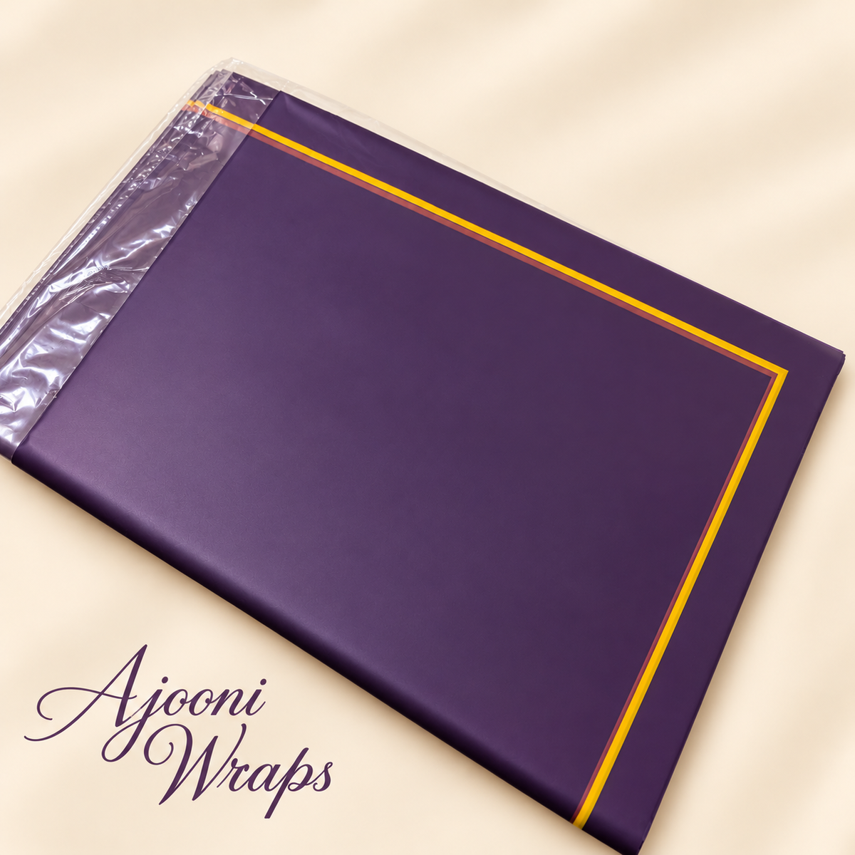 Elegant Gold Trim Wrapping Sheet ✨💛🎀