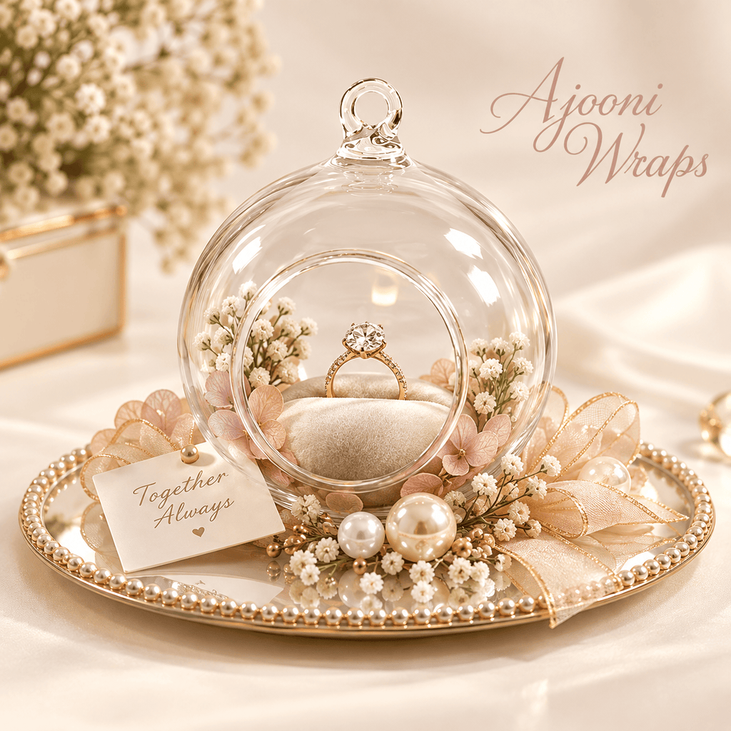 Premium Acrylic Ball – Ring &amp; Display Holder