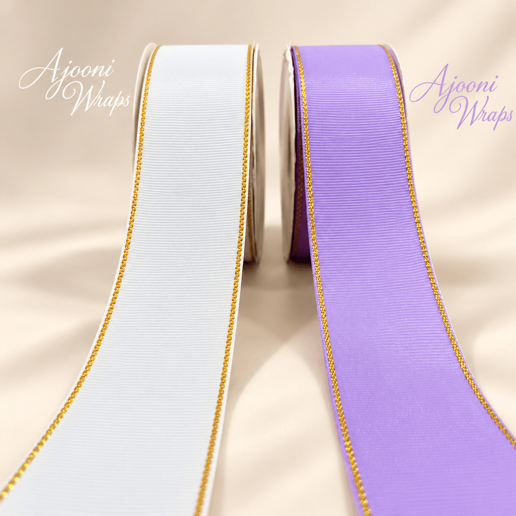 Luxury Gold Trim Grosgrain Ribbon | 1.5 Inch | | 10 Yards |✨