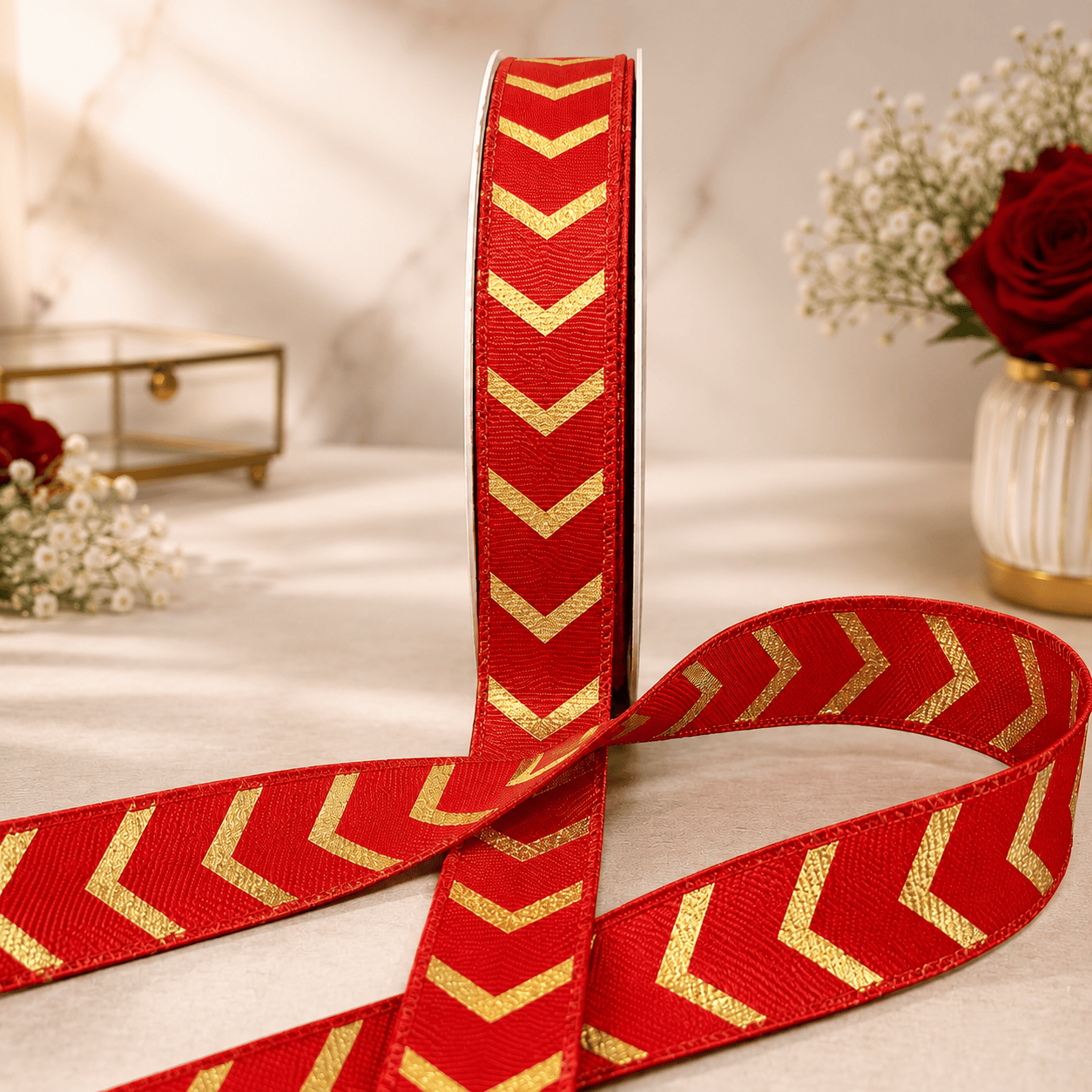 Golden Arrow Grosgrain Ribbon | 1 Inch